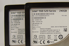 Intel 520 Series 240GB Solid State Drives in RAID 0