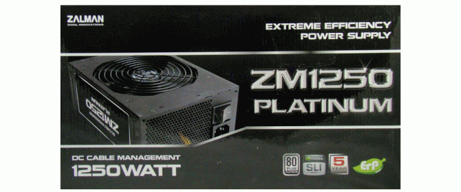 Zalman ZM1250 Platinum 1250W 80 PLUS Platinum Power Supply Review