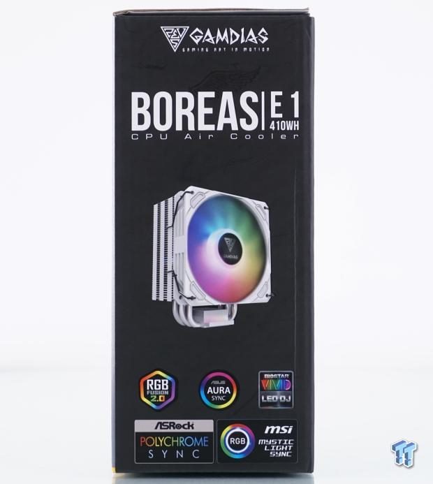 GAMDIAS Boreas E1-410 Ventirad RGB, Ventilateurs de Processeur, Contact  Tactile Direct, 4 tuyaux de Chaleur en cuivre, Double ARGB, éclairage ARGB