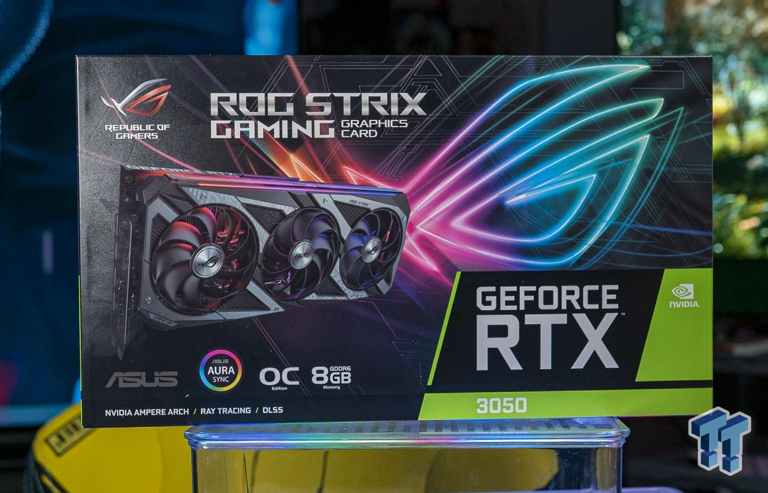 ASUS ROG Strix GeForce RTX 3050 Video Card ROG-STRIX-RTX3050-O8G