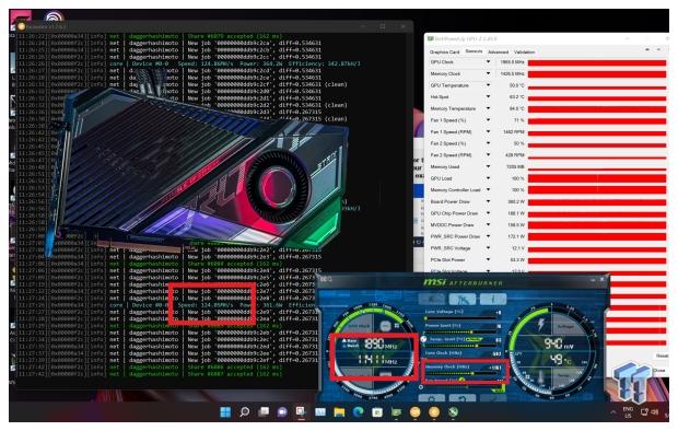 ASUS + MSI GeForce RTX 3090 Ti Tested: GDDR6X at 24Gbps+ in ETH Mining 888 | TweakTown.com