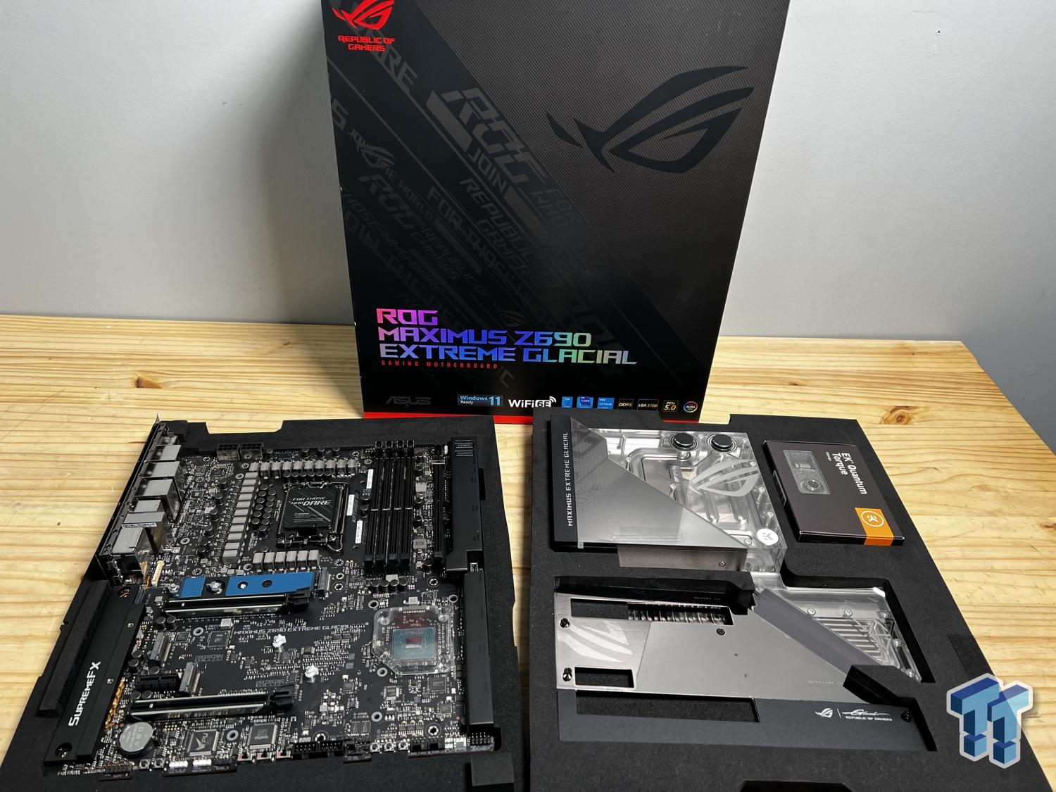 ASUS ROG Z690 Maximus Extreme Glacial Motherboard Review