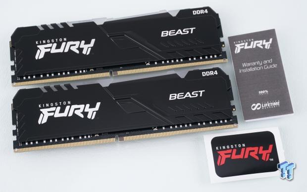 Kingston Technology FURY Beast RGB, 32 Go, 1 x 32 Go, DDR4, 3600