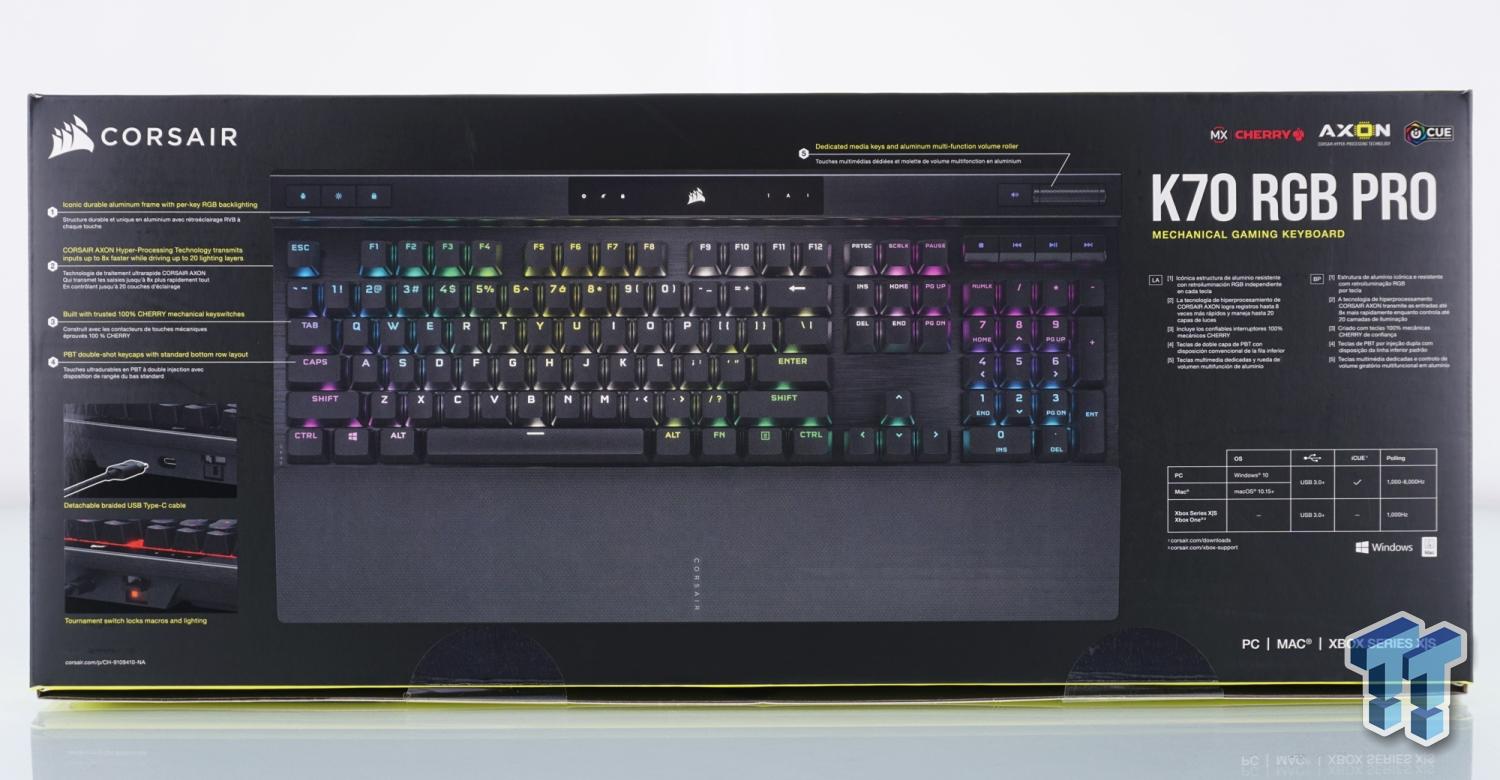 Samler blade vrede hjælpeløshed Corsair K70 RGB PRO Mechanical Gaming Keyboard Review
