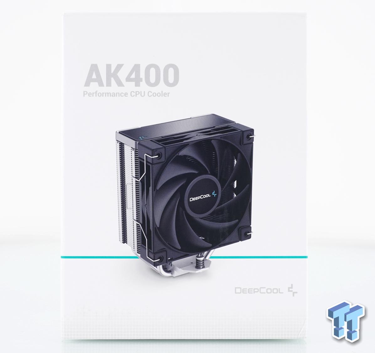 DeepCool AK400 DIGITAL WH Air Cooler, Single Tower, Real-Time CPU Status  Screen, 4 Copper Heat Pipes, 220W Heat Dissipation, All White Design