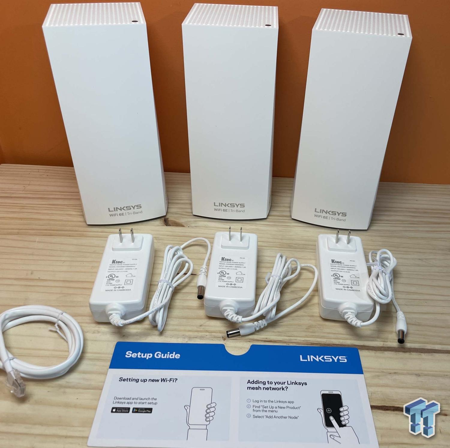 メール便に限り送料無料！！ Linksys MX8502 Atlas WiFi 6E Router Home WiFi Mesh System, Tri -Band, 6,000 Sq. ft Coverage, 130+ Devices, Replaces Routers and Extenders,  Gaming ＆ St 通販