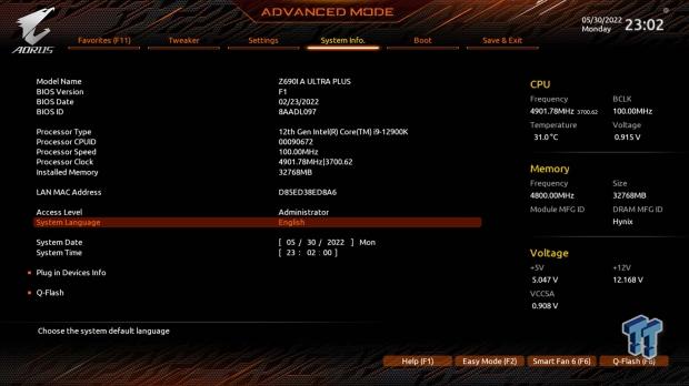 Open Gallery AORUS Z690i Ultra Plus Motherboard Review 27
