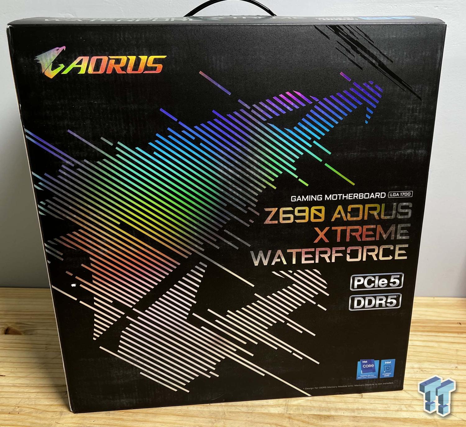 Aorus Flagship Z Xtreme Waterforce Motherboard Pictured Off