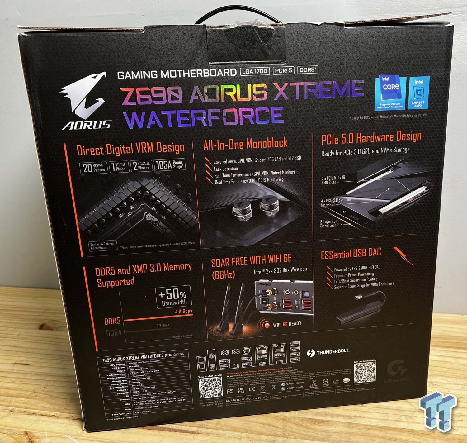 GIGABYTE Z690 AORUS Xtreme Waterforce Motherboard Review