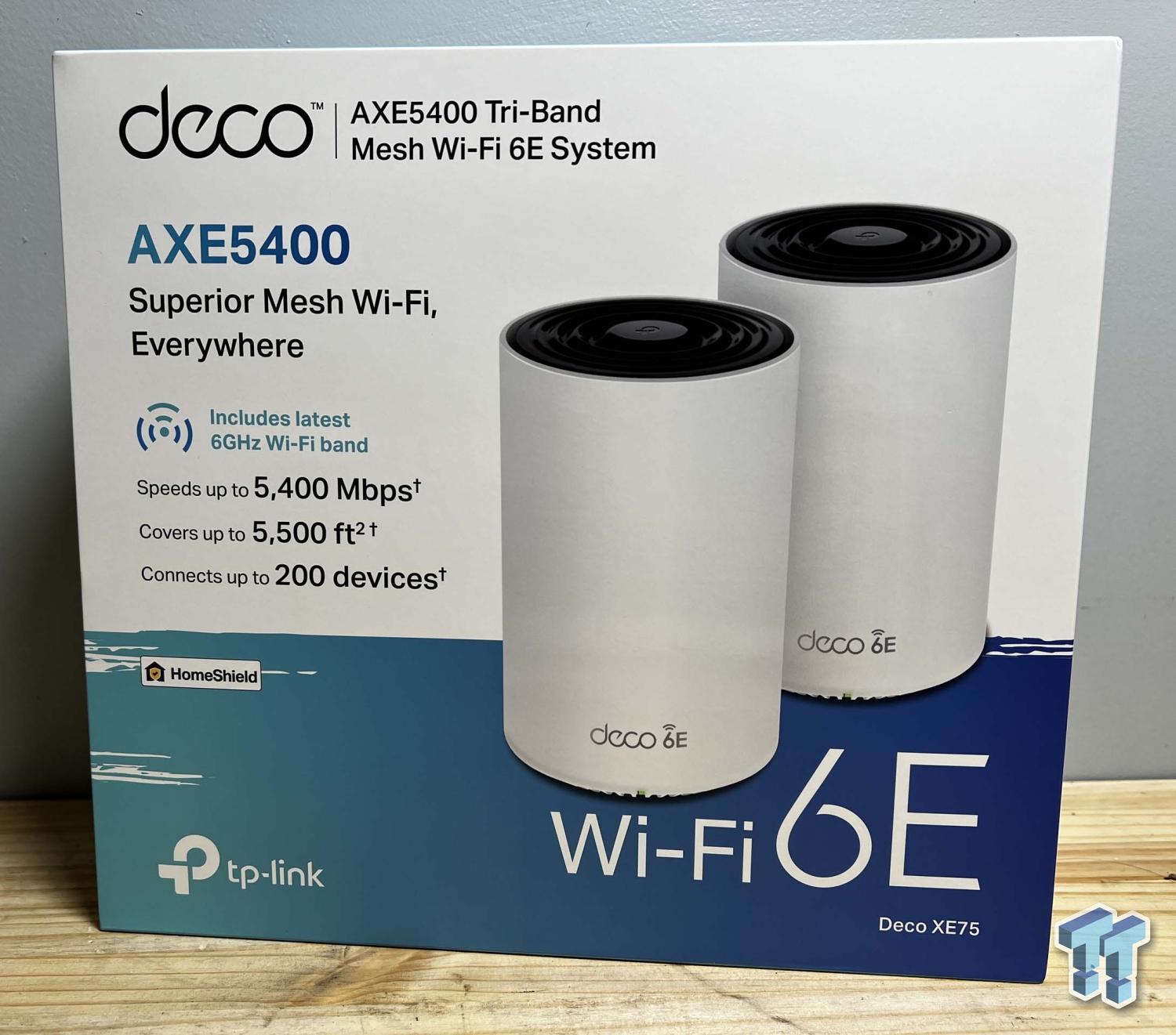 TP-Link Deco XE75 AXE5400 WHOLE HOME TRI-BAND MESH WI-FI 6E SYSTEM (3 Pack)