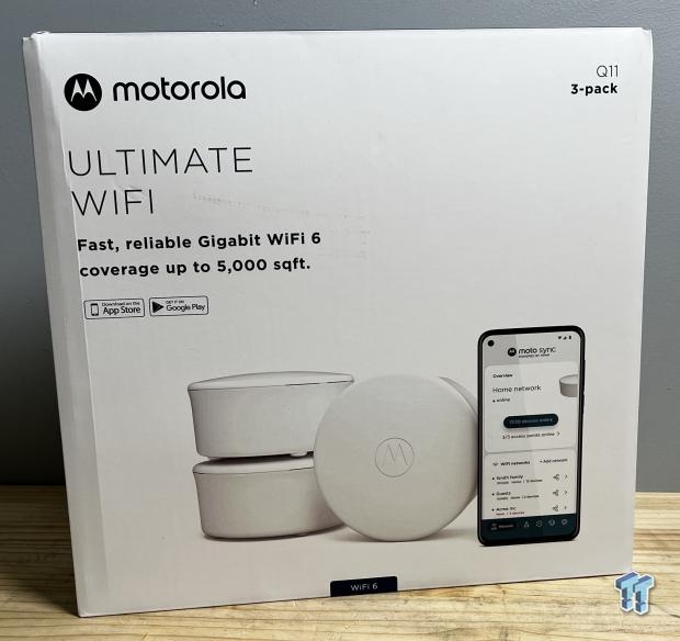 Motorola Q11 Mesh Wi-Fi 6 3-pack Router 