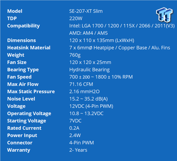ID-Cooling SE-207-XT Slim CPU Air Cooler Review 01 | TweakTown.com