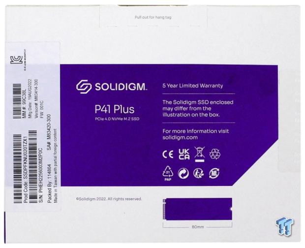 Solidigm P41 Plus 2TB M.2 2280 PCIe 4.0 NVMe Gen4 Internal Solid State  Drive (SSD) SSDPFKNU020TZX1