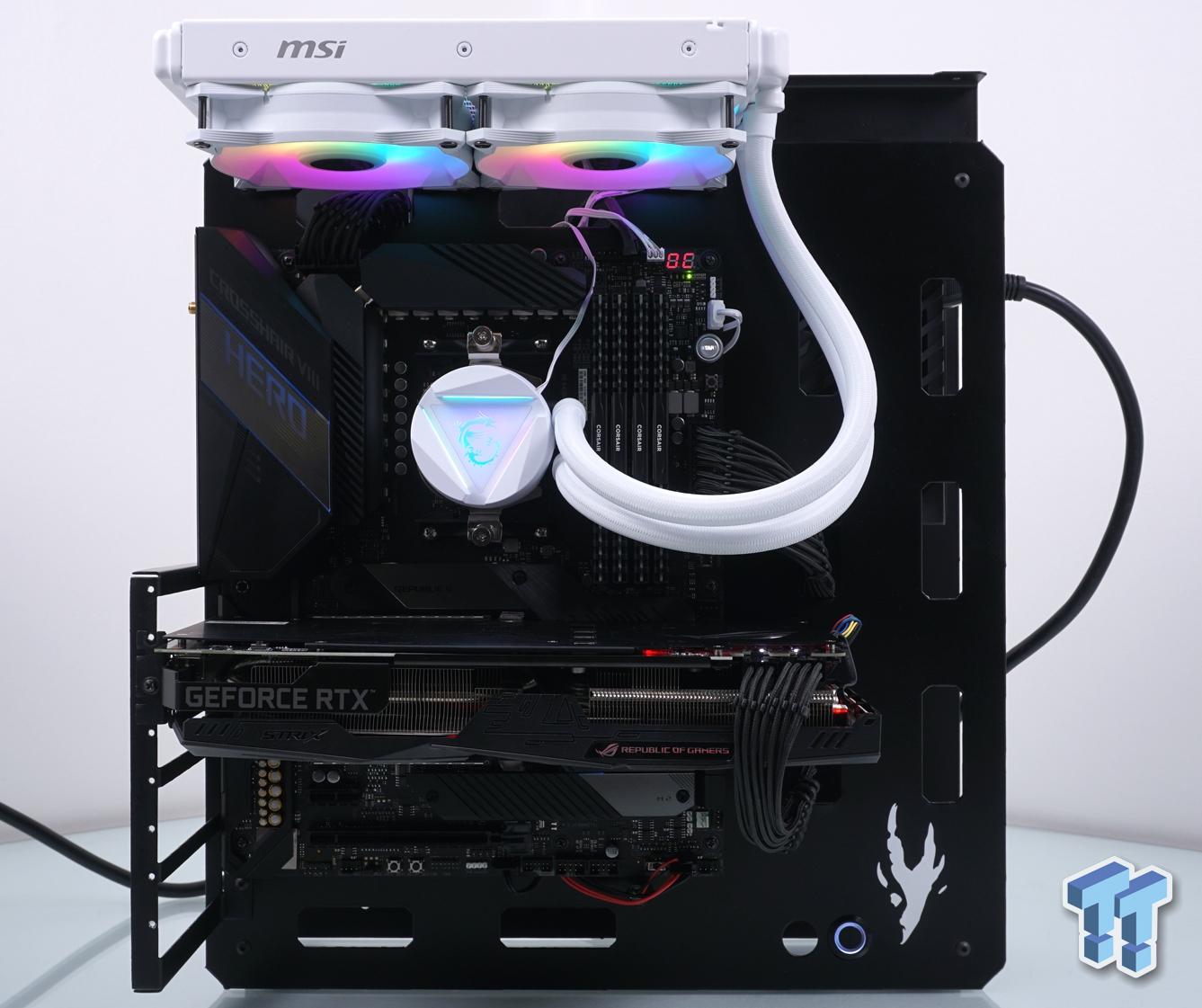 Water cooling MSI MAG CORELIQUID 240R V2 WHITE ARGB Cooler Fan For