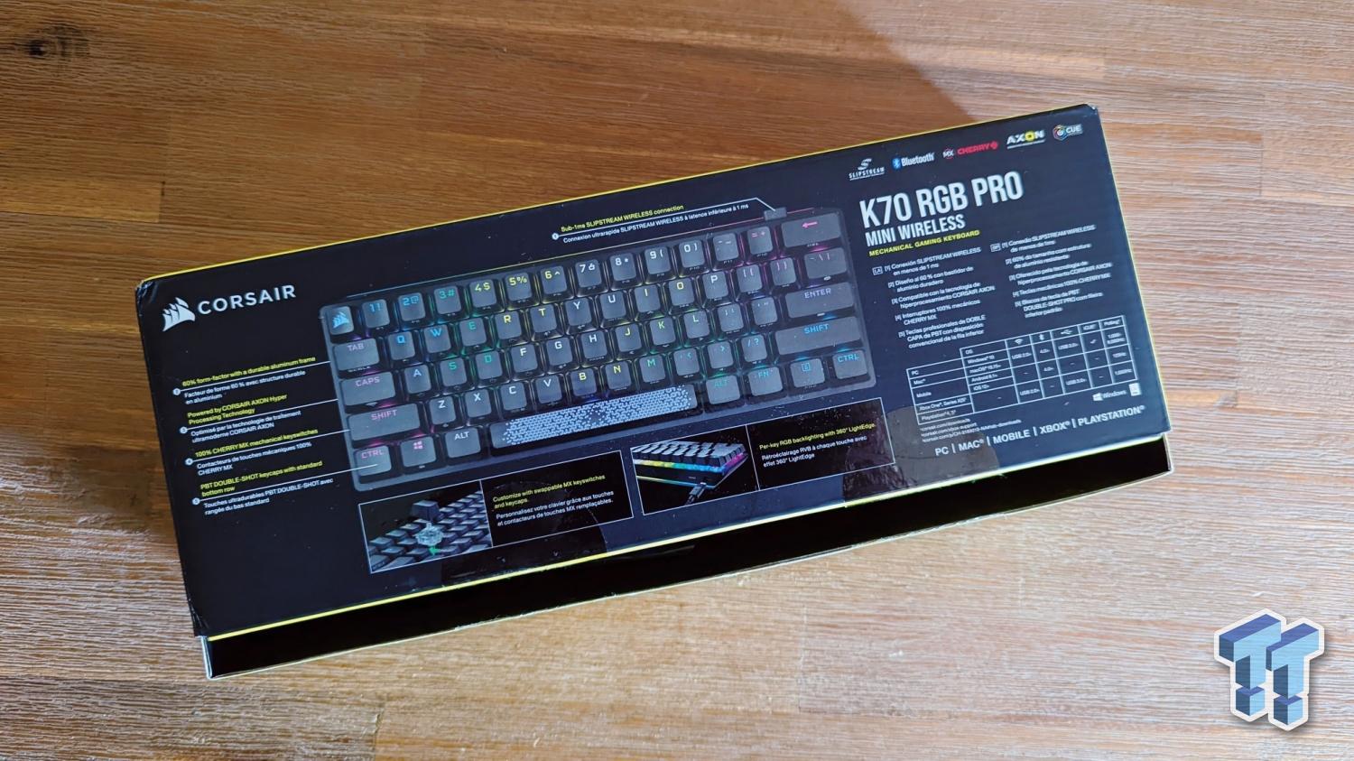 CORSAIR K70 RGB PRO Full-size Wired Mechanical Cherry MX Speed