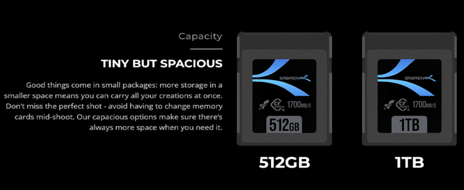 その他 その他 Sabrent Rocket CFX Express Type-B 512GB & 1TB Memory Cards Review
