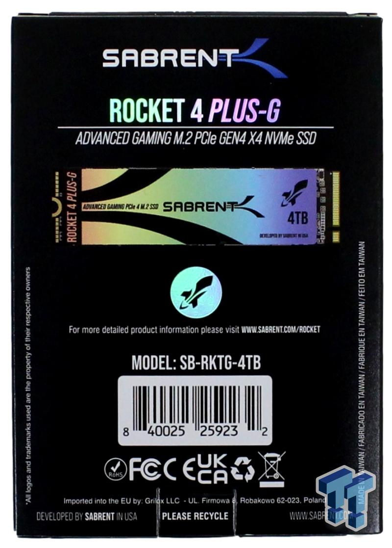 Rocket 4 Plus-G SSD 4TB - Sabrent