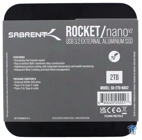 Recensione dell'SSD portatile Sabrent Rocket Nano V2 2TB - Native USB Bliss 04