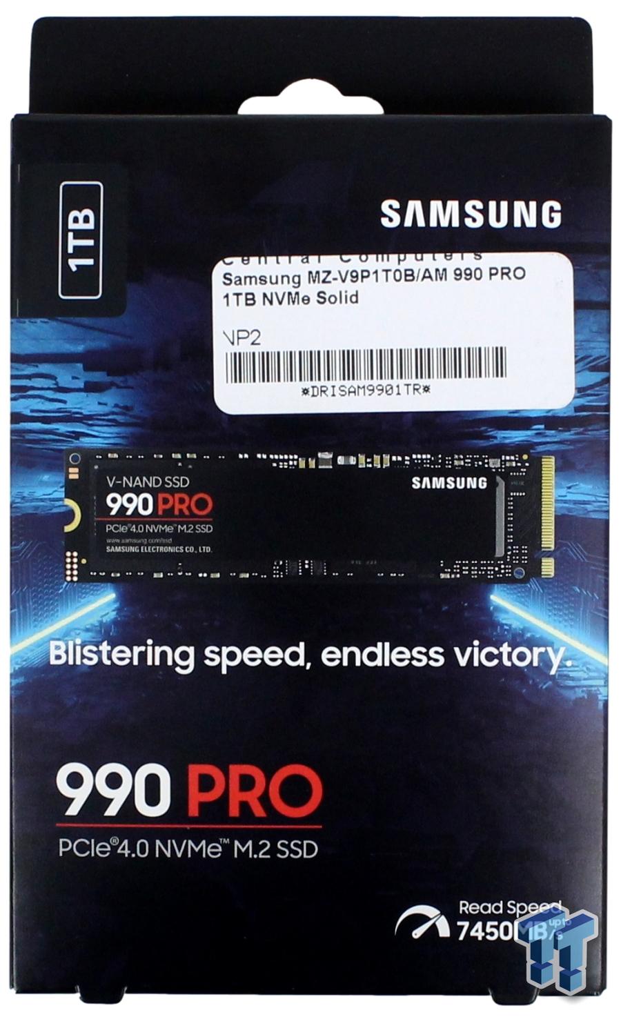 Samsung 990 Pro 1TB M.2 NVMe Gen4 Internal SSD (MZ-V9P1T0BW)