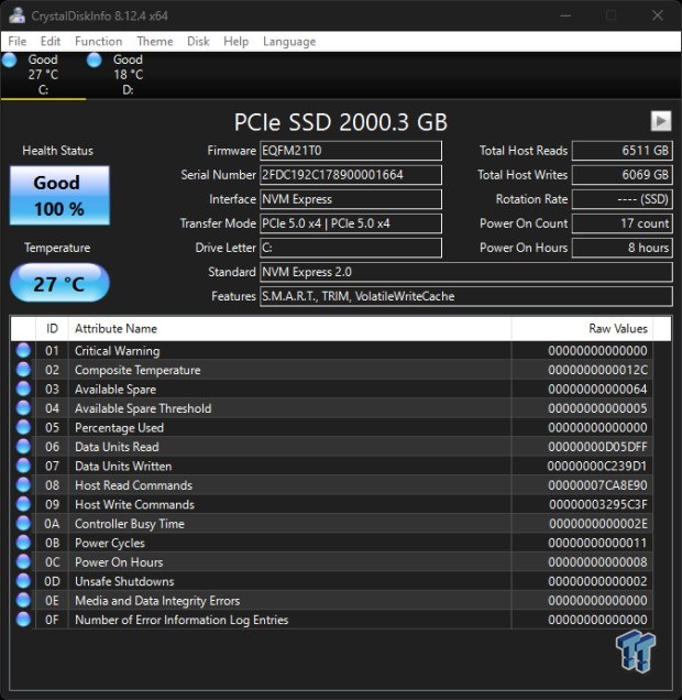 Phison PS5026-E26 Reference Design PCIe 5.0 2TB NVMe M.2 SSD Preview -  Things Just Got a Whole Lot Faster