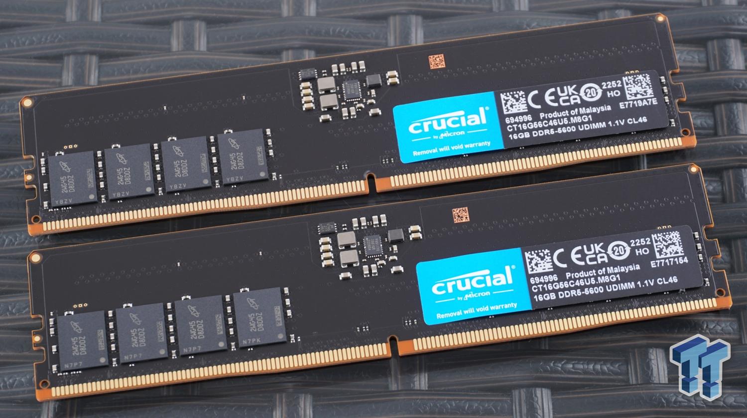 Crucial CT16G56C46U5 X2 DDR5-5600 32GB Dual-Channel Memory Kit Review