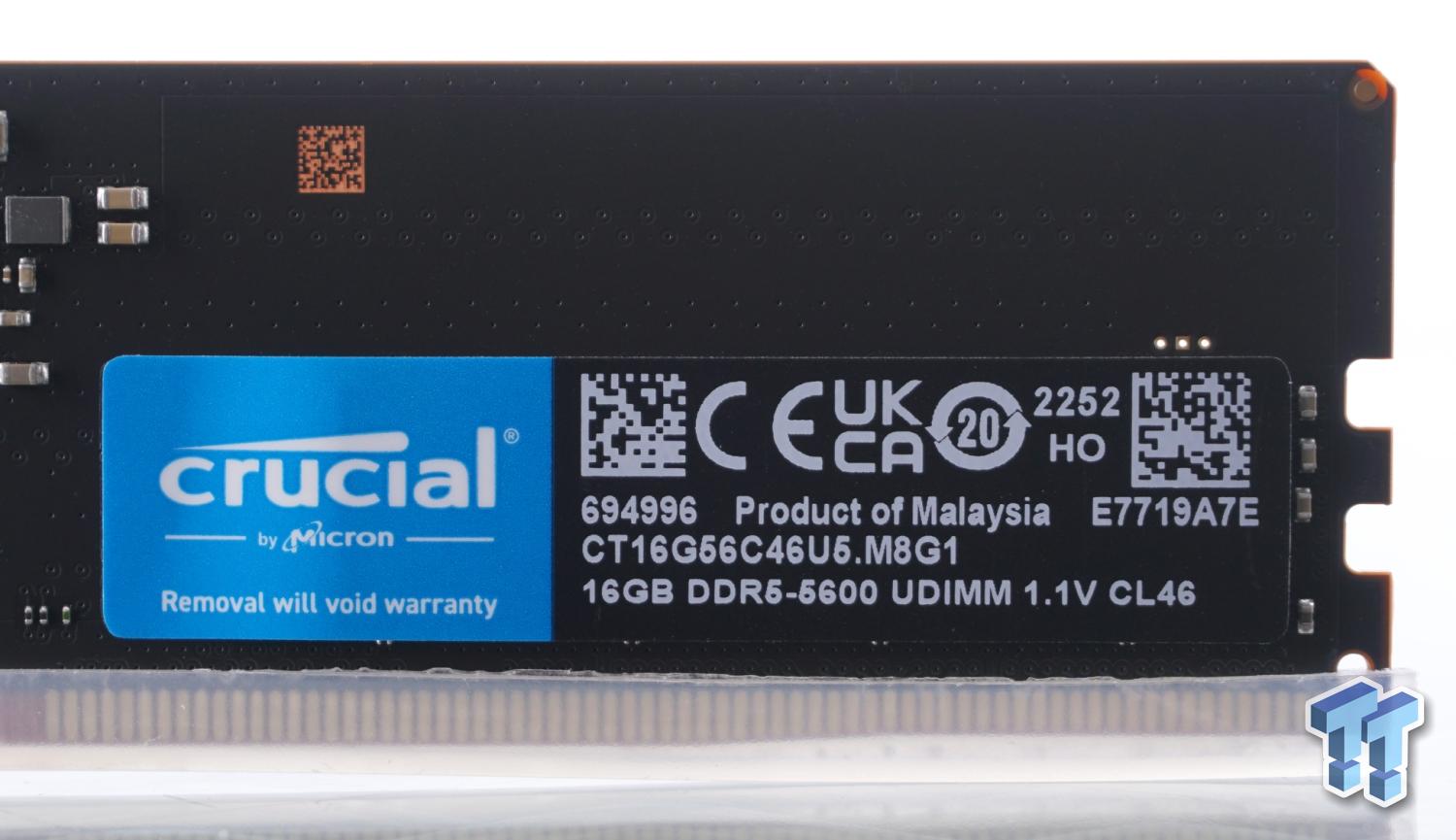 Crucial CT16G56C46U5 X2 DDR5-5600 32GB Dual-Channel Memory Kit Review