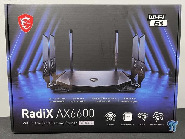 MSI Radix AXE6600 Wifi 6E Tri-Band Gaming Router