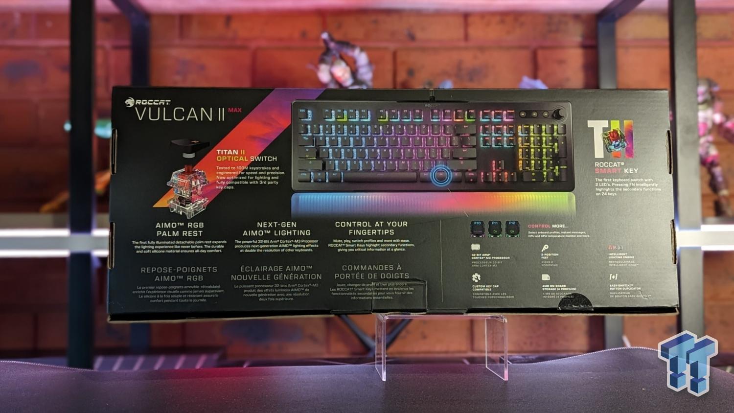 ROCCAT Vulcan II Max – Optical-Mechanical PC Gaming Keyboard, Customizable  RGB Illuminated Keys and Palm Rest, TITAN II Switches, Aluminum Plate