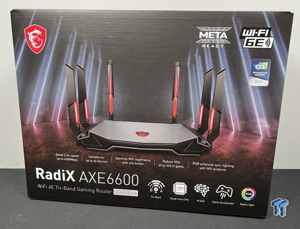 Router MSI RADIX AXE6600 WIFI 6E TRI-BAND