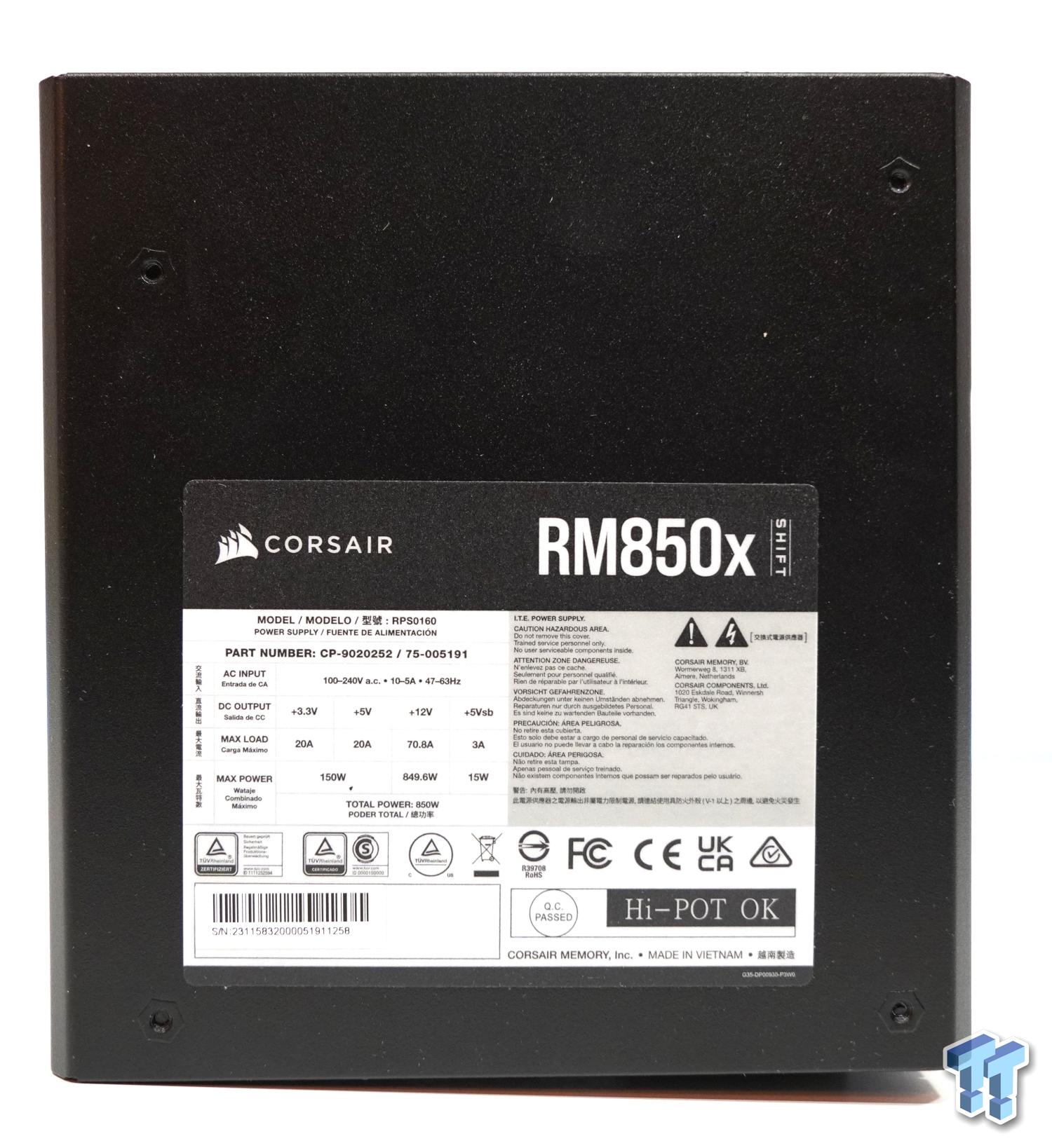  Corsair RM850x SHIFT Fully Modular ATX Power Supply