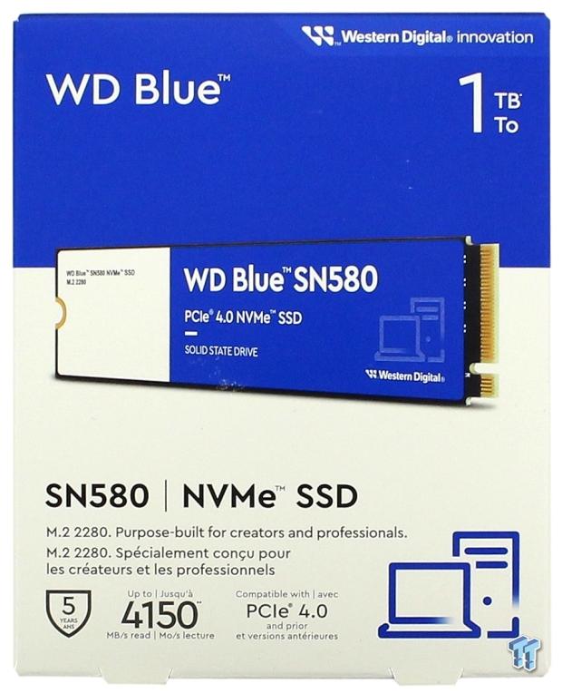 Western Digital Updates WD Blue Series with SN580 DRAM-less Gen4 NVMe SSD