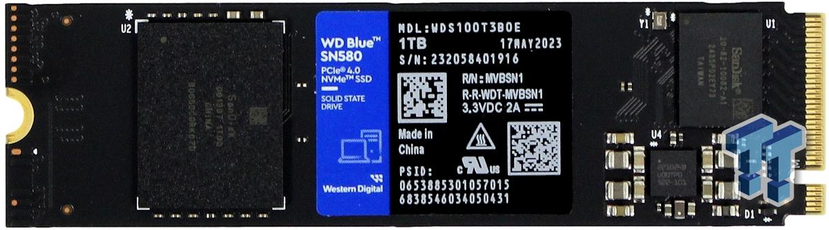 Western Digital WD Blue SN580 – nouveau SSD M.2 NVMe PCIe 4.0