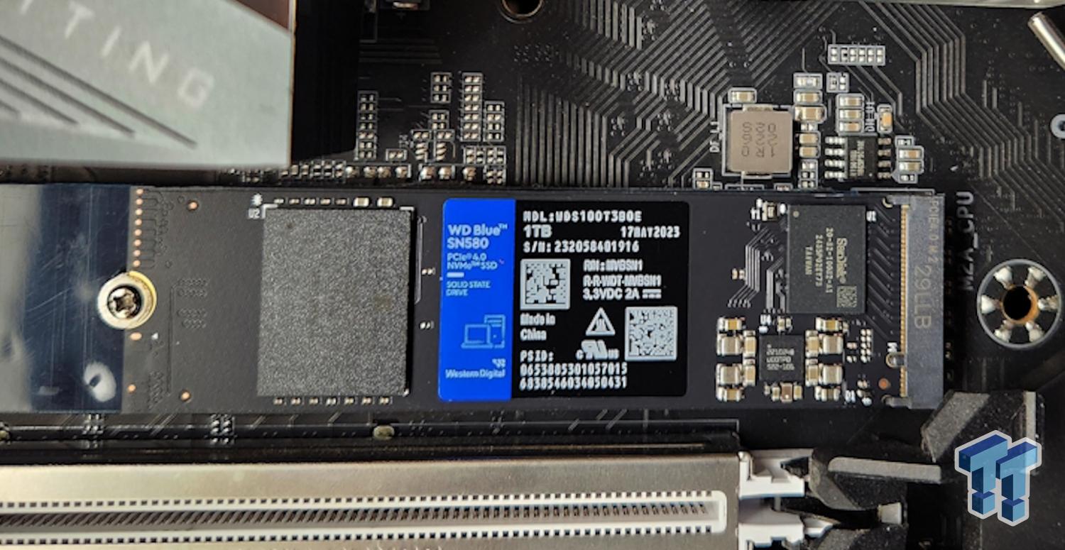 WD Blue SN580 1TB PCIe Gen4 NVMe SSD Review