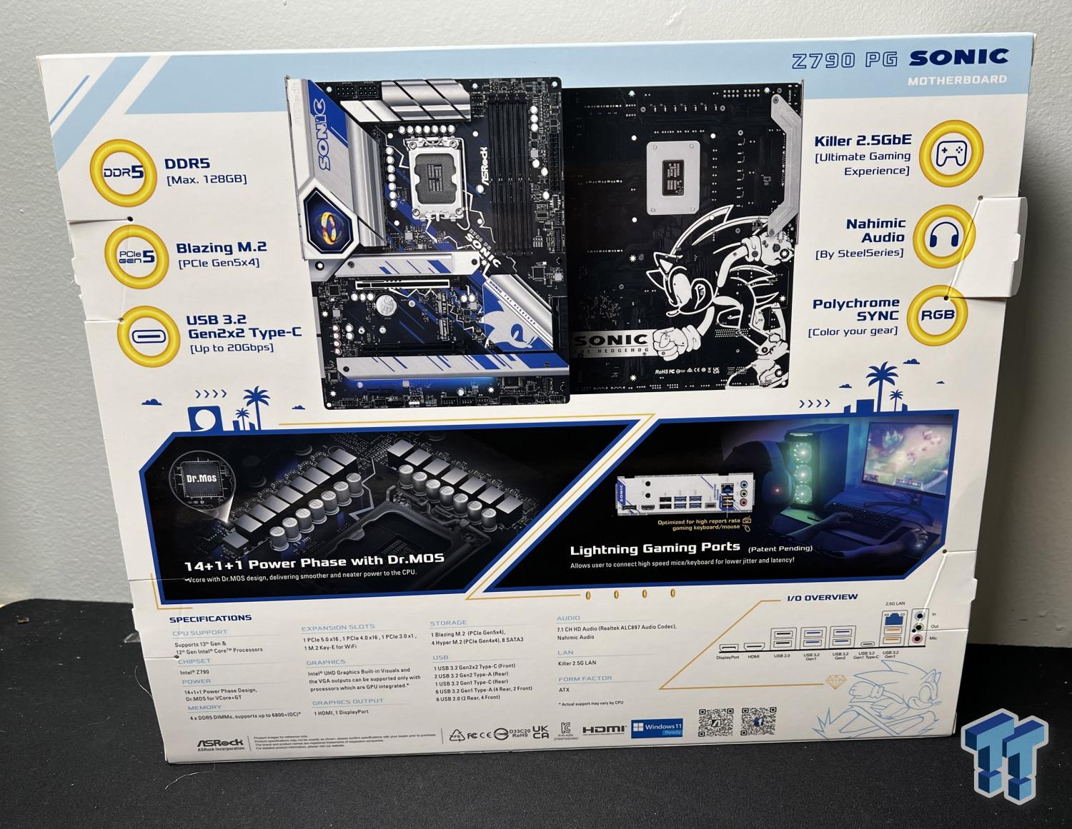 ASRock Sonic the Hedgehog Z790 Motherboard Leaks Online!