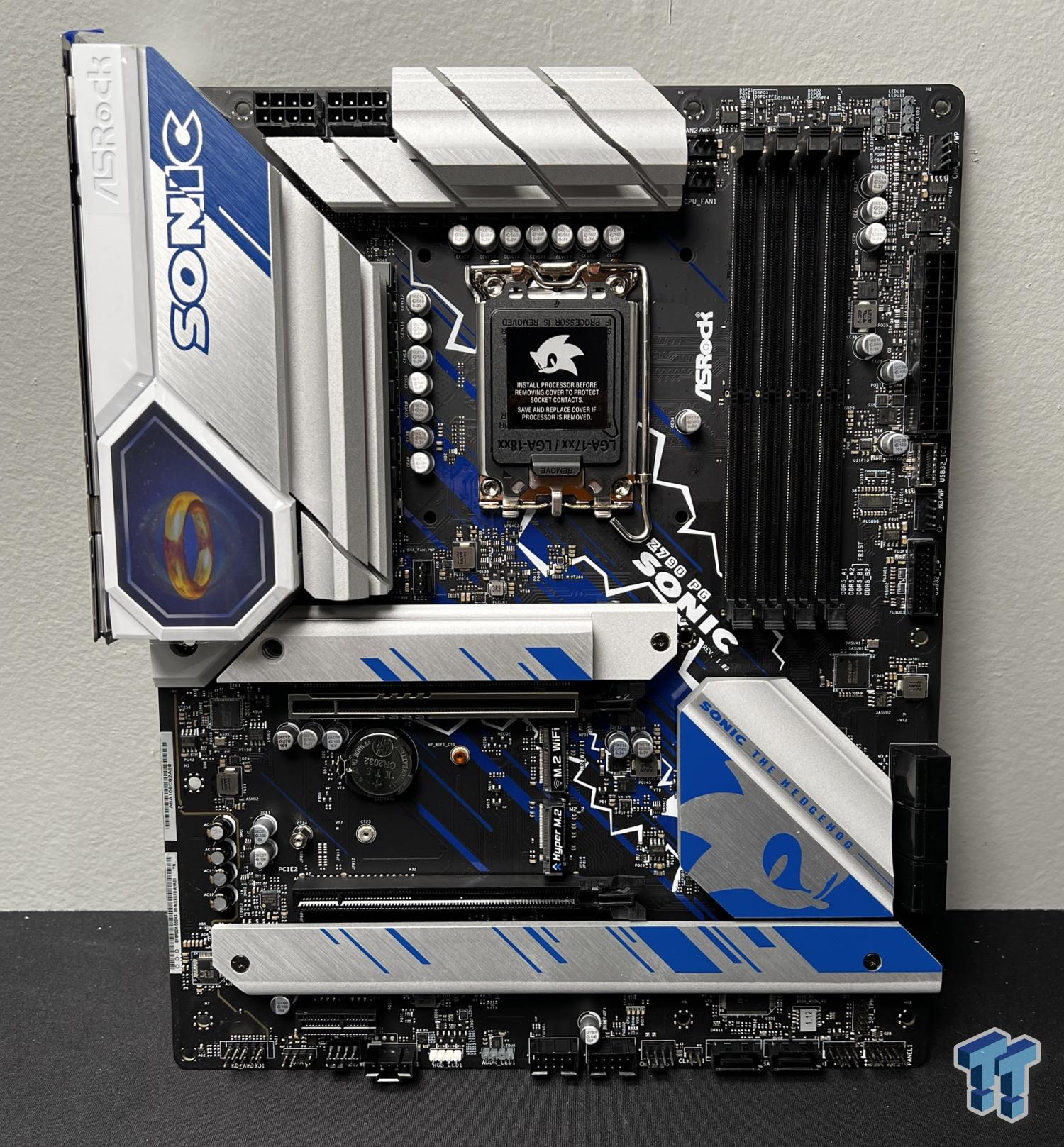 ASRock Sonic the Hedgehog Z790 Motherboard Leaks Online!