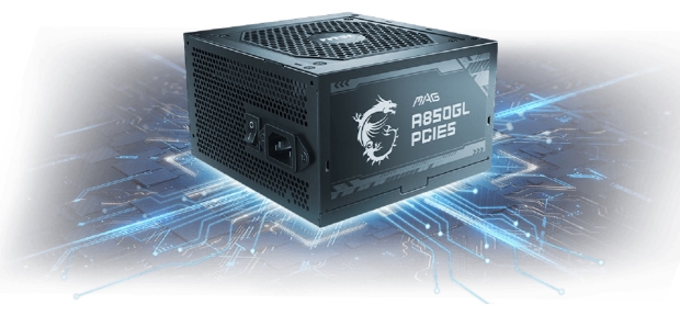 MSI MAG A750GL PCIE 5 & ATX 3.0 Gaming Power Supply - Full Modular - 80  Plus Gold Certified 750W - Compact Size - ATX PSU