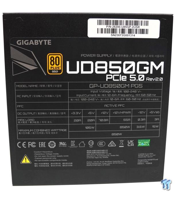 GIGABYTE GP-UD850GM PG5 850w Rev 2 ATX 3.0 Gold PSU Review 10 GIGABYTE GP-UD850GM PG5 850w Rev 2 ATX 3.0 Gold PSU Review 10