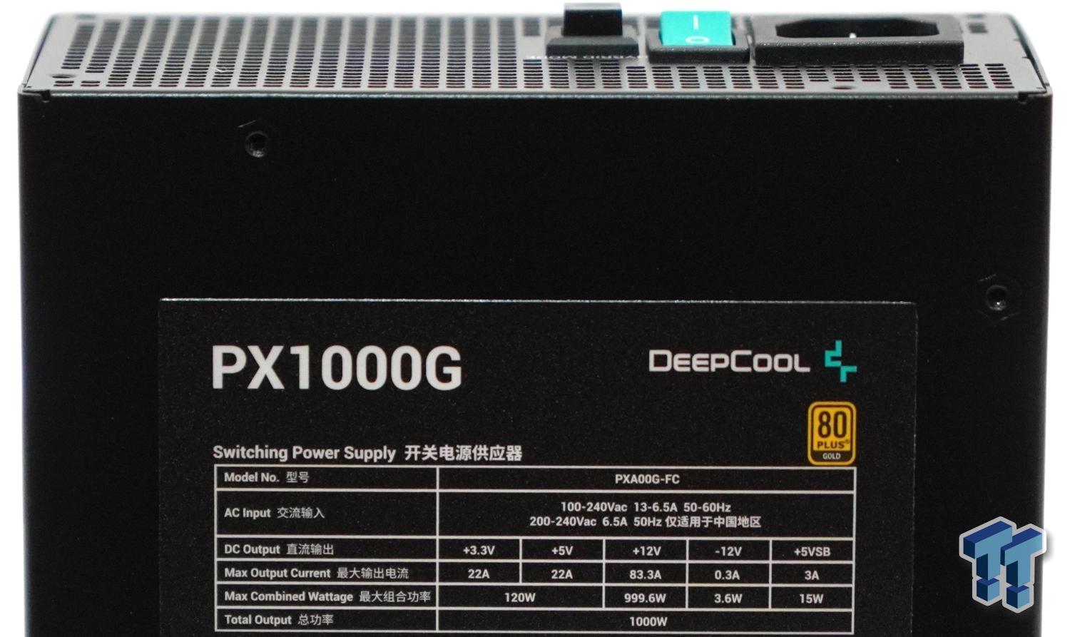 DeepCool PX1000G 1000-watt 80 PLUS Gold ATX 3.0 PSU Review