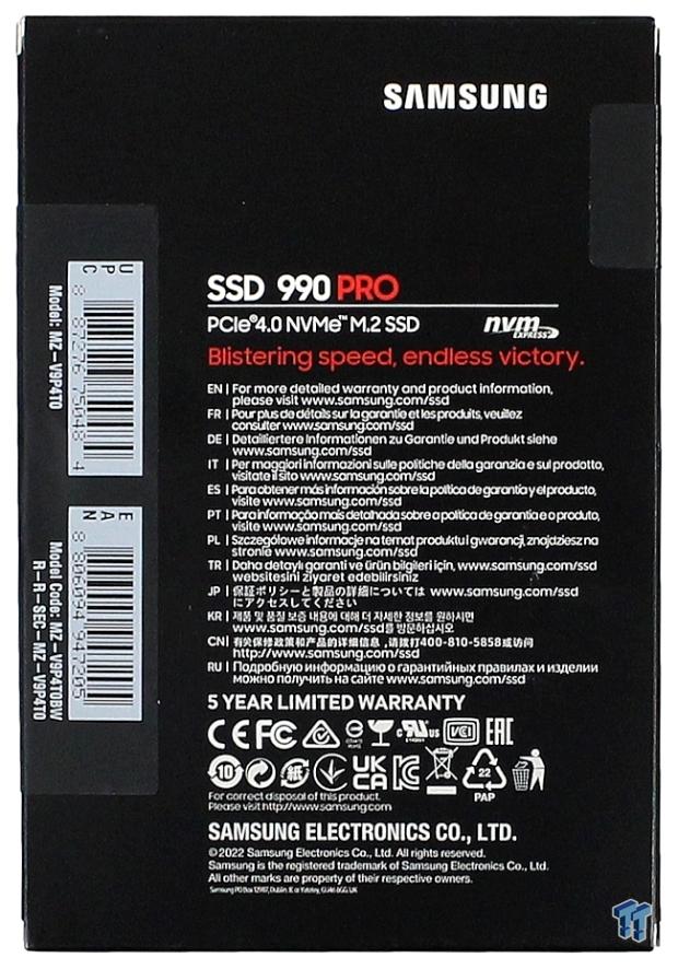 The Samsung 990 Pro 4TB SSD is now available! - Overclocking.com