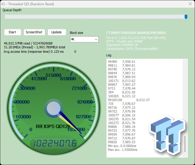 Crucial T500 Gen4 SSD 2TB Review - When 4-channels beats 8-channels