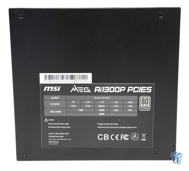 MSI MEG Ai1300P ATX 3.0 1300-watt 80 PLUS Platinum PSU Review 15 MSI MEG Ai1300P ATX 3.0 1300-watt 80 PLUS Platinum PSU Review 15