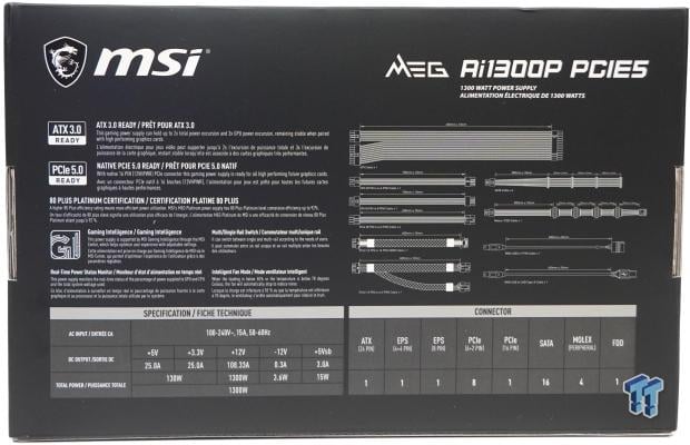 MSI MEG Ai1300P ATX 3.0 1300-watt 80 PLUS Platinum PSU Review 2 MSI MEG Ai1300P ATX 3.0 1300-watt 80 PLUS Platinum PSU Review 2