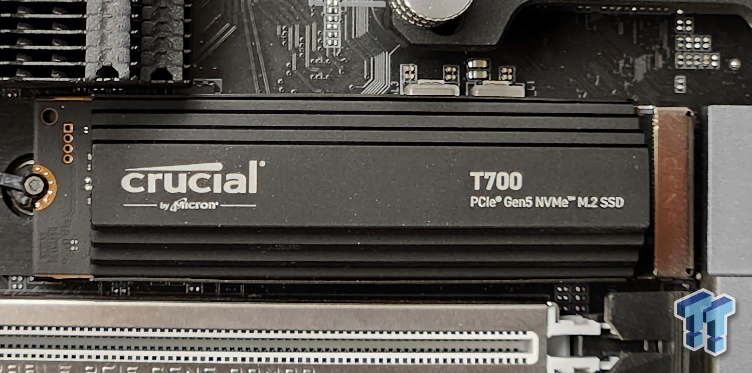 SSD Crucial T700 1 To PCIe Gen5 NVMe M.2 avec dissipateur thermique