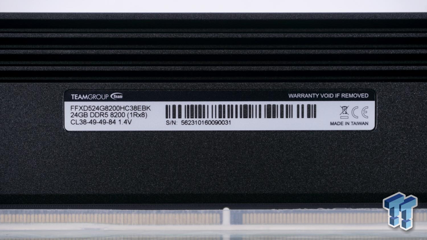 XTREEM DDR5 DESKTOP MEMORY BLACK 48GB(2x24GB) 8200MHz CL38 - TEAMGROUP