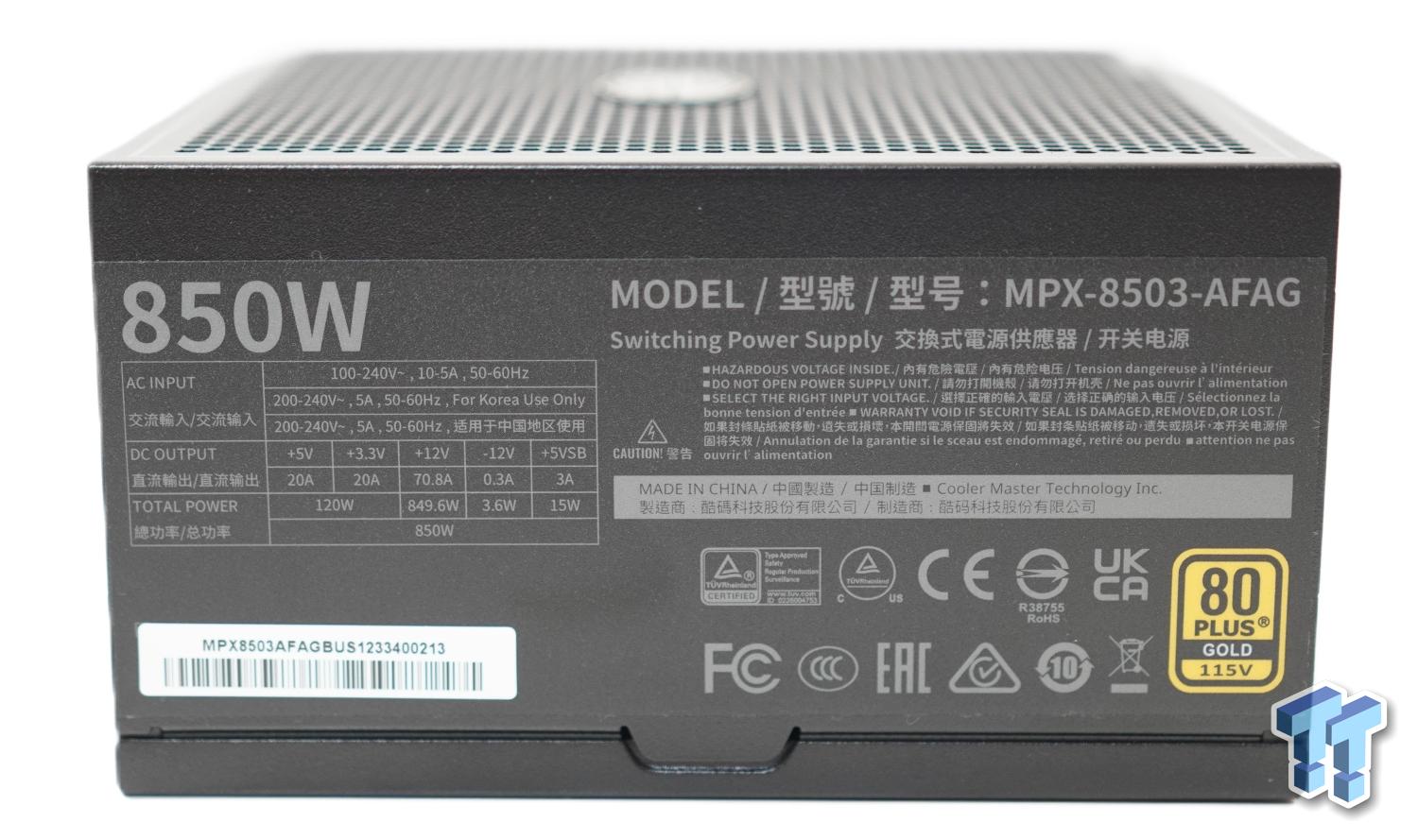 Cooler Master GX III 850w 80 PLUS Gold ATX 3.0 PSU Review