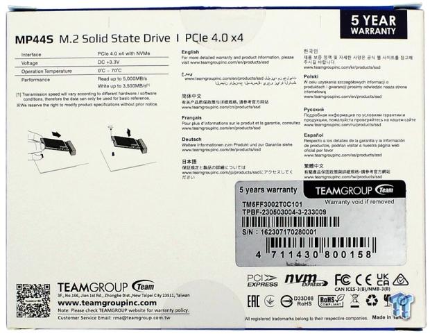MP44S M.2 PCIe 4.0 SSD 2TB