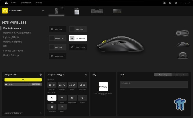 Corsair M75 WIRELESS Lightweight RGB Mouse Review 14