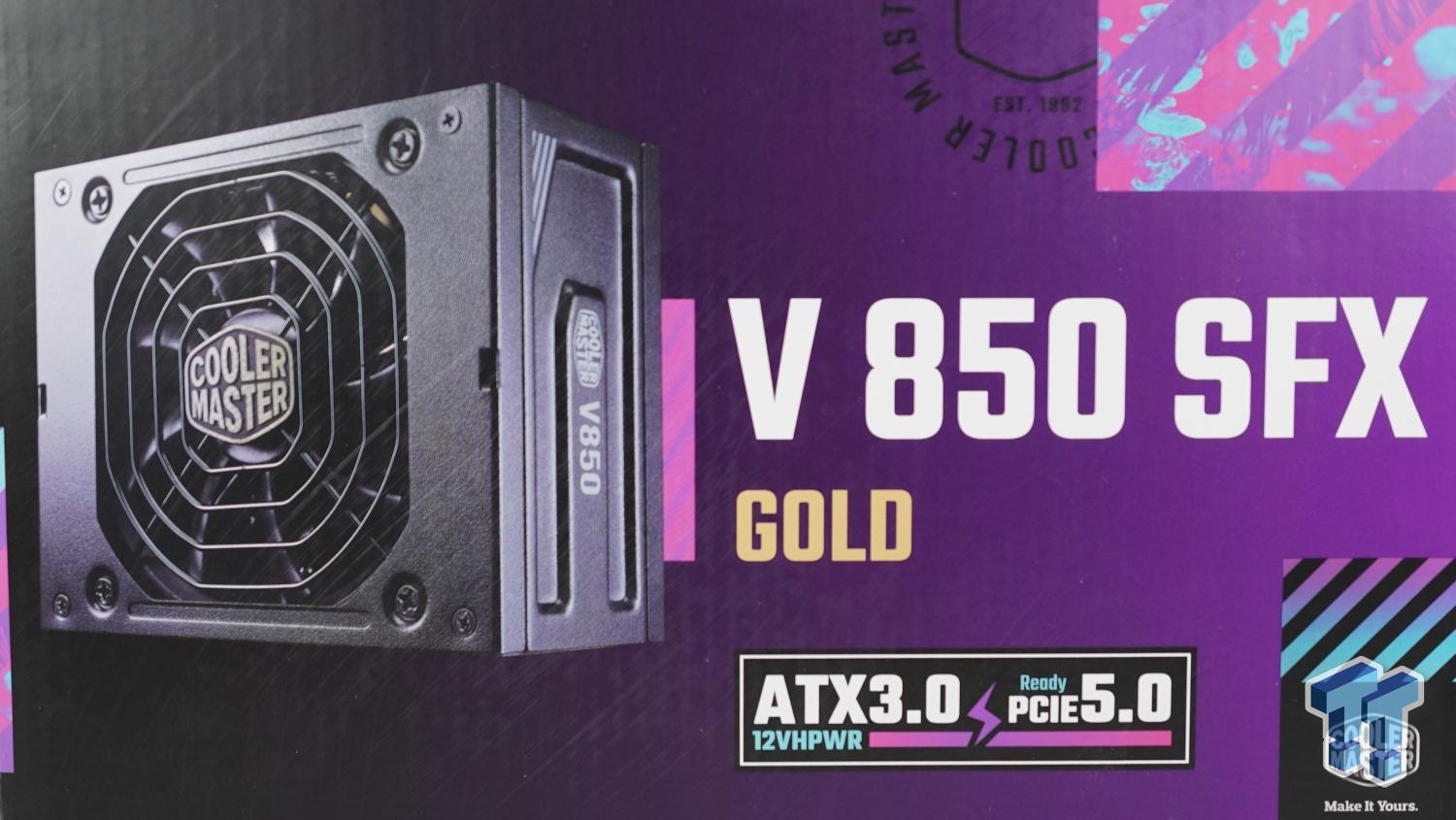 Cooler Master V850 Alimentatore PC 850W 80 Plus Gold – Modulare, Ventola Silenziosa 135mm, RS850-AFBAG1-EU Per Gaming E Workstation