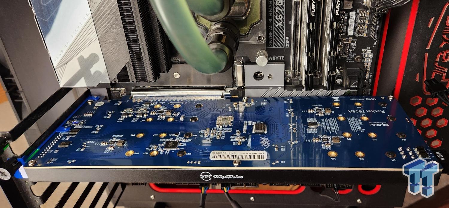 HighPoint Rocket 1608A Gen5 x16 NVMe Switch AIC Review World
