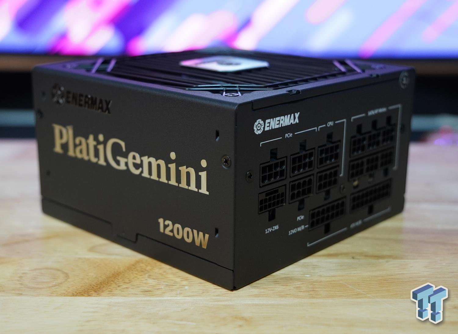 1200w電源 ENERMAX PLATIMAX 80plus PLATINUM PlatiGemini 1200 Watt 80 PLUS Platinum Fully Modular ATX 3.1